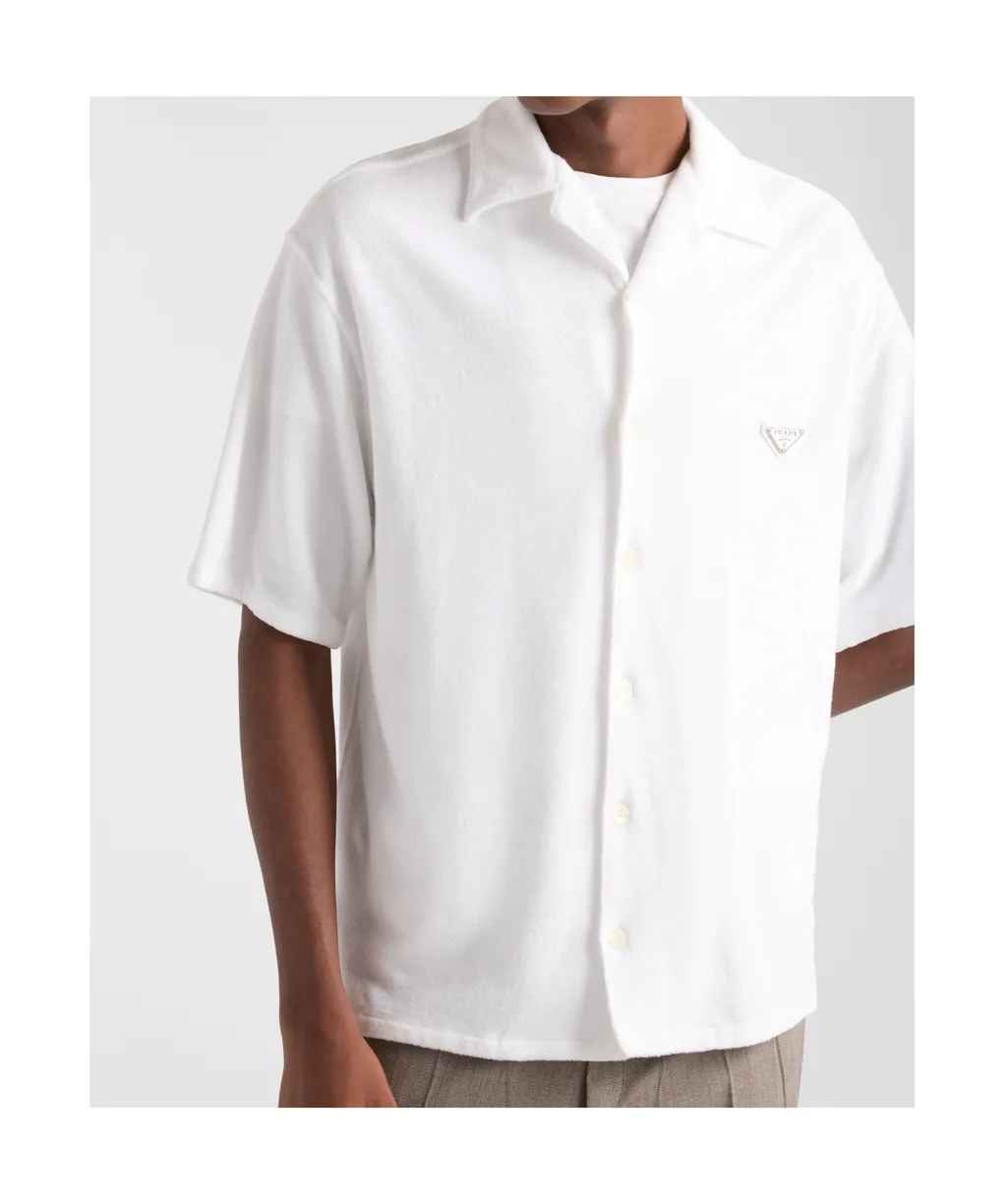 Triangle-Logo Short-Sleeved Shirt