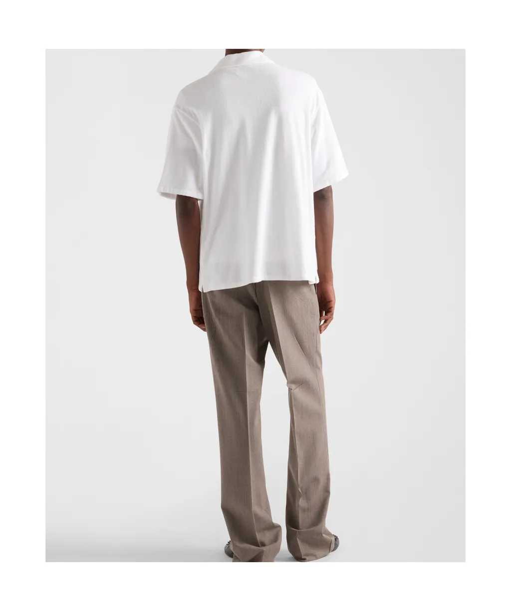 Triangle-Logo Short-Sleeved Shirt