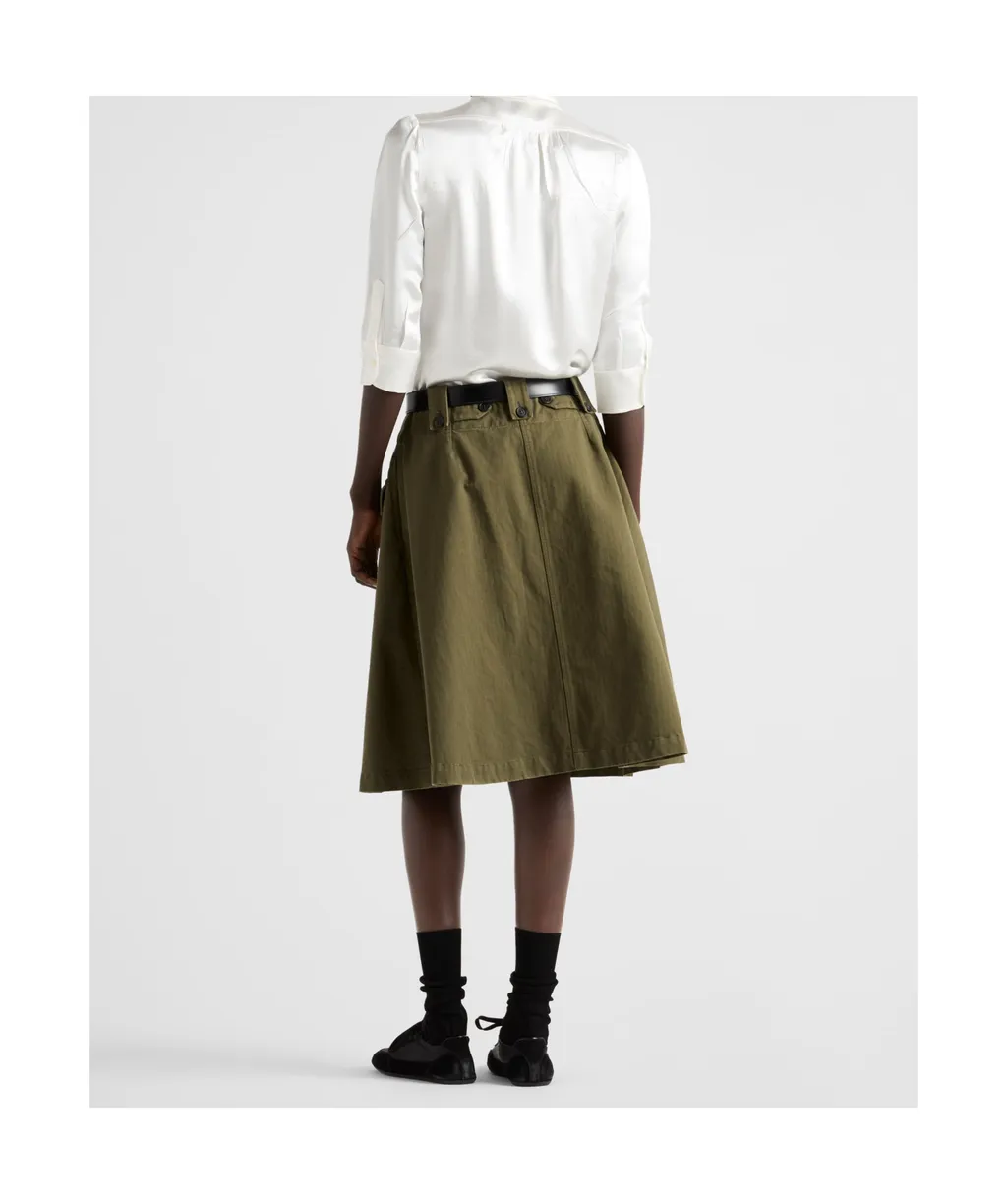 Flared Midi Skirt