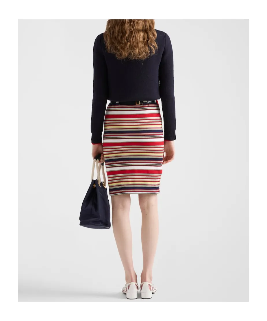 Striped Pencil Skirt