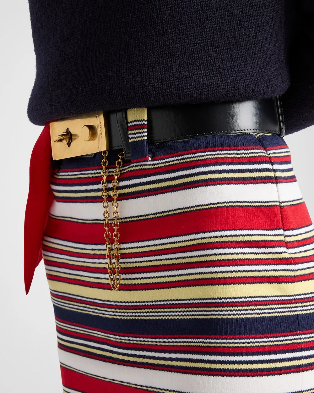 Striped Pencil Skirt