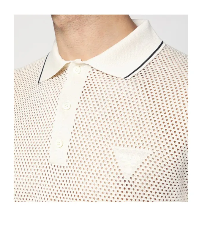 Silk And Cotton Polo Shirt