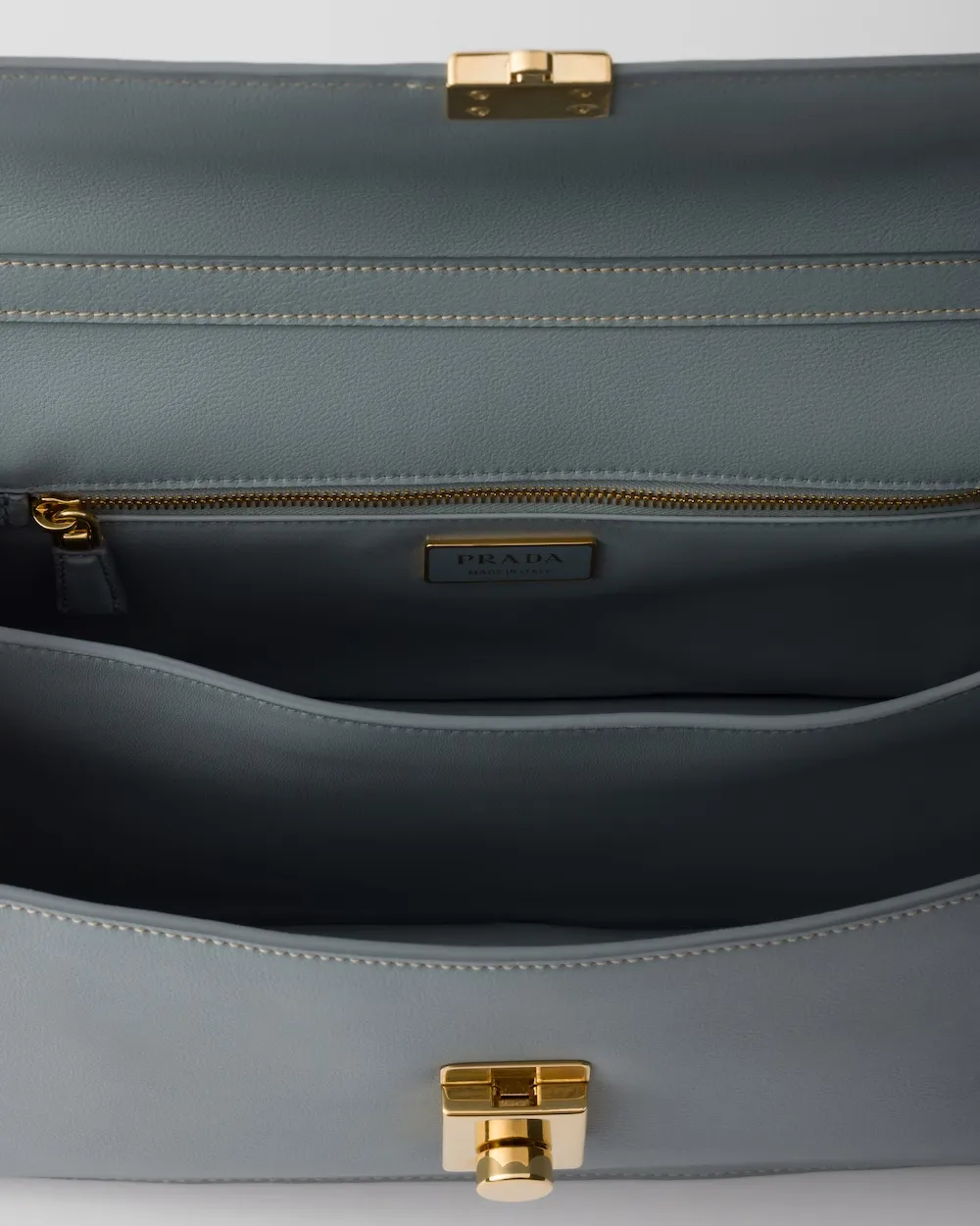 Logo-Engraved Medium Shoulder Bag