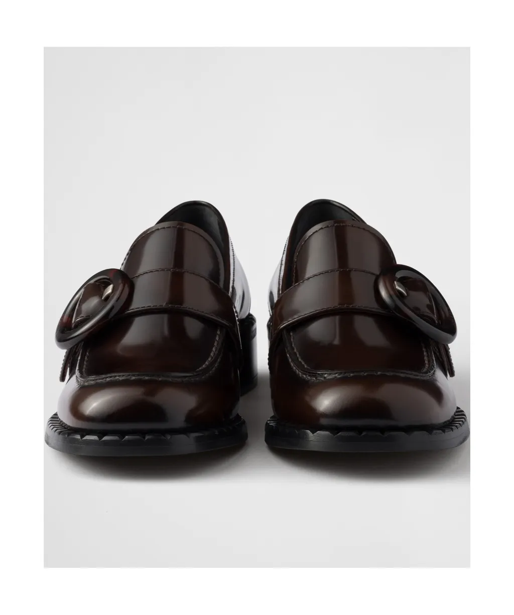 Logo-Engraved Buckle Loafers