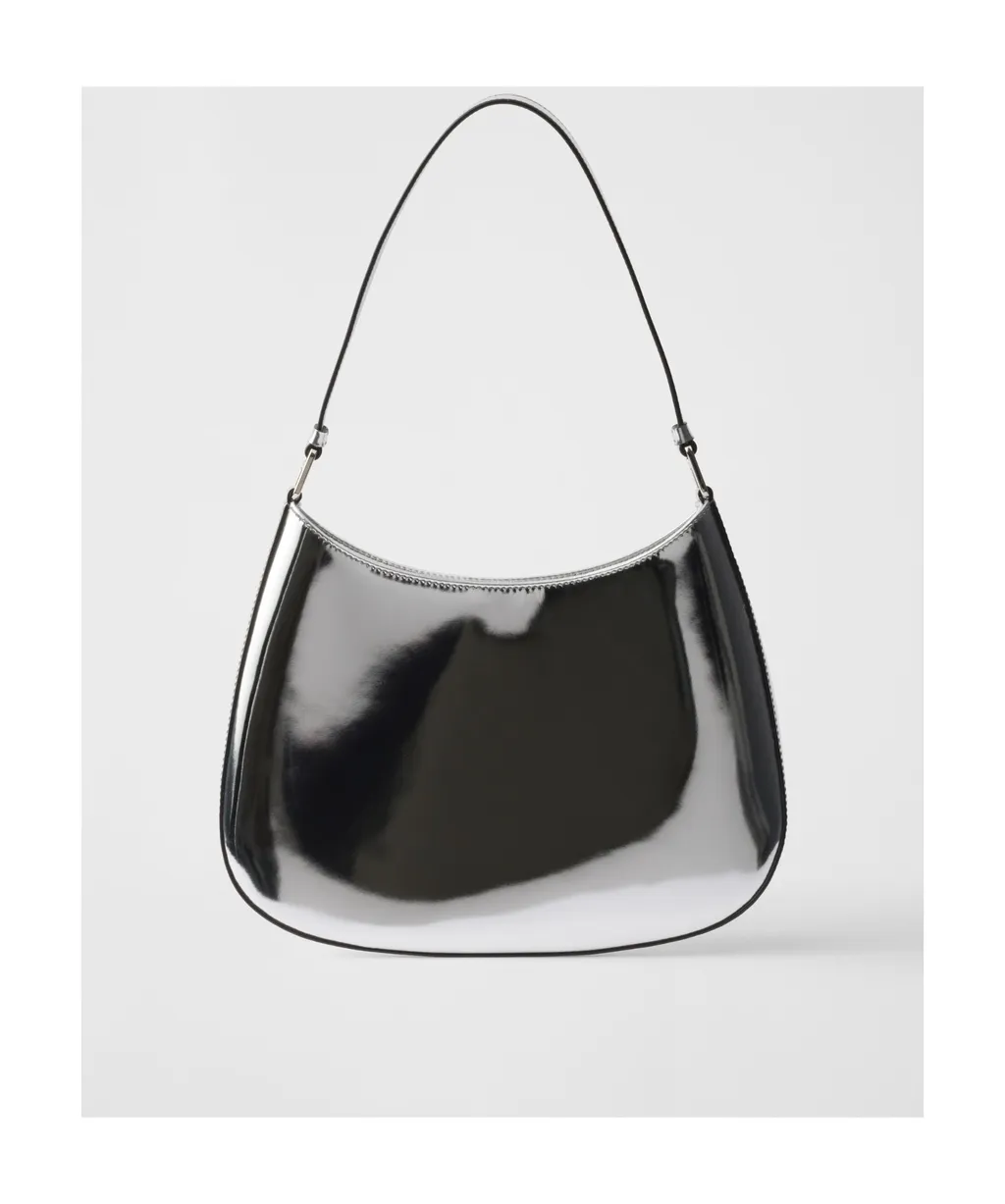 Cleo Printed Brushed Leather Shoulder Bag