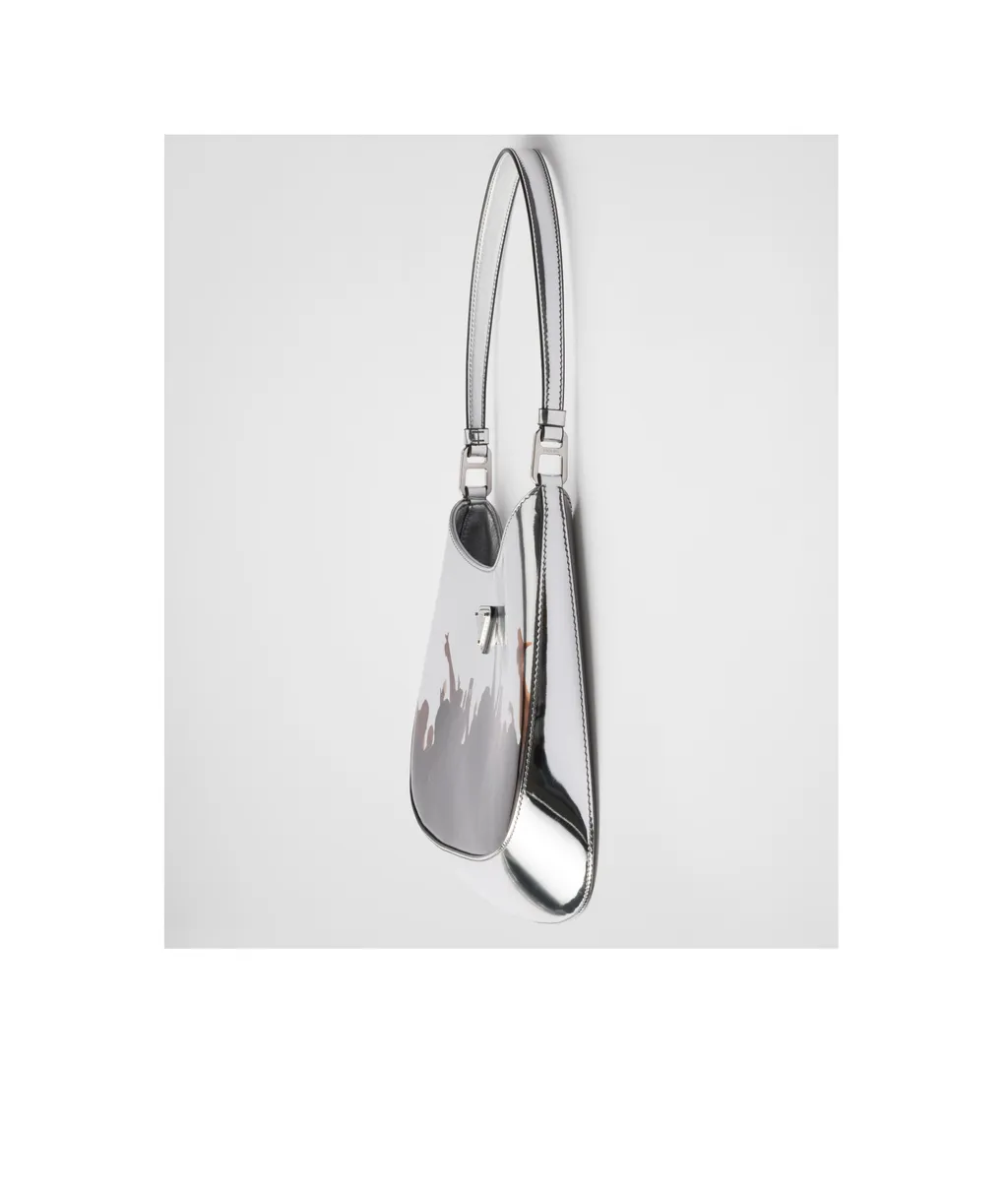 Cleo Printed Brushed Leather Shoulder Bag