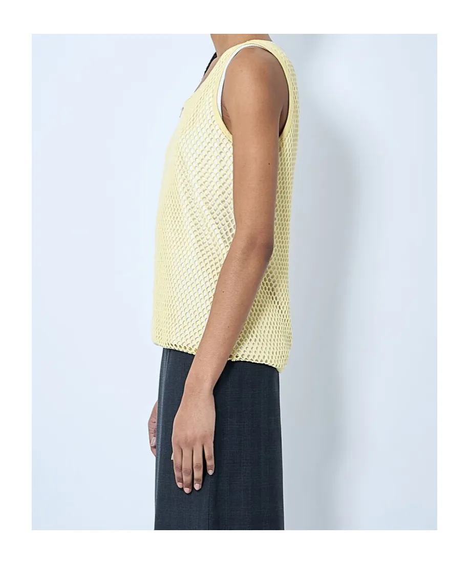 Mesh-Panel Tank Top