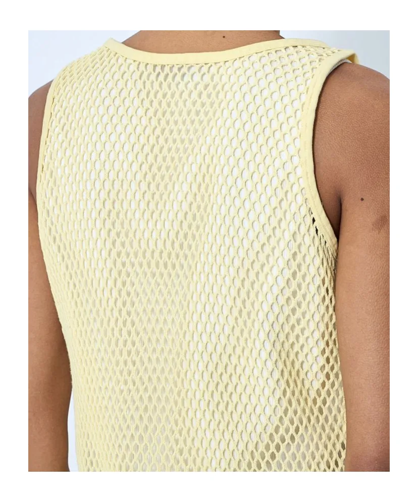 Mesh-Panel Tank Top