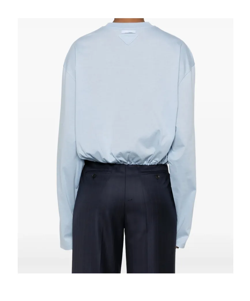 Drawstring-Hem T-Shirt