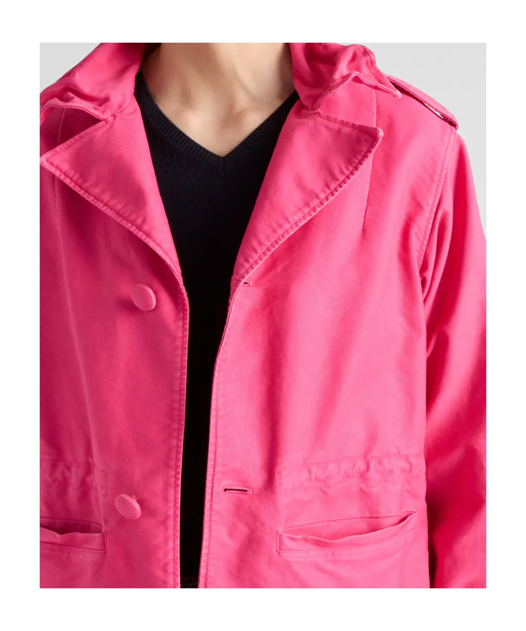 Long-Sleeved Button-Up Jacket