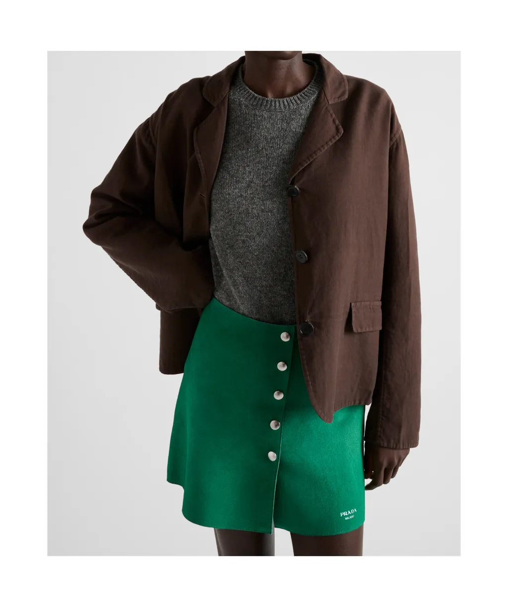 Logo-Stamp Mini Skirt