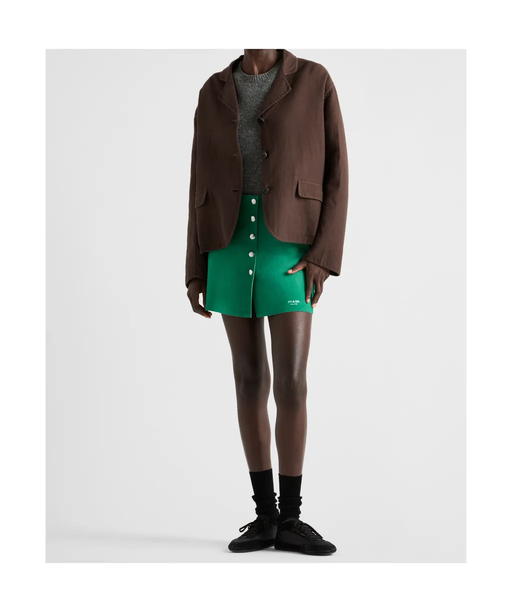 Logo-Stamp Mini Skirt