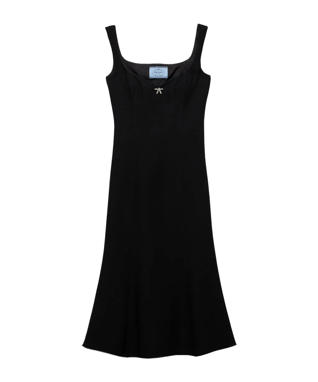 Embroidered Cady Dress