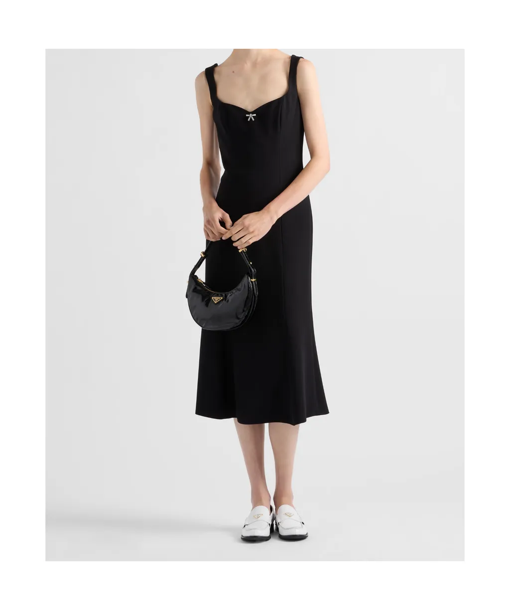 Embroidered Cady Dress