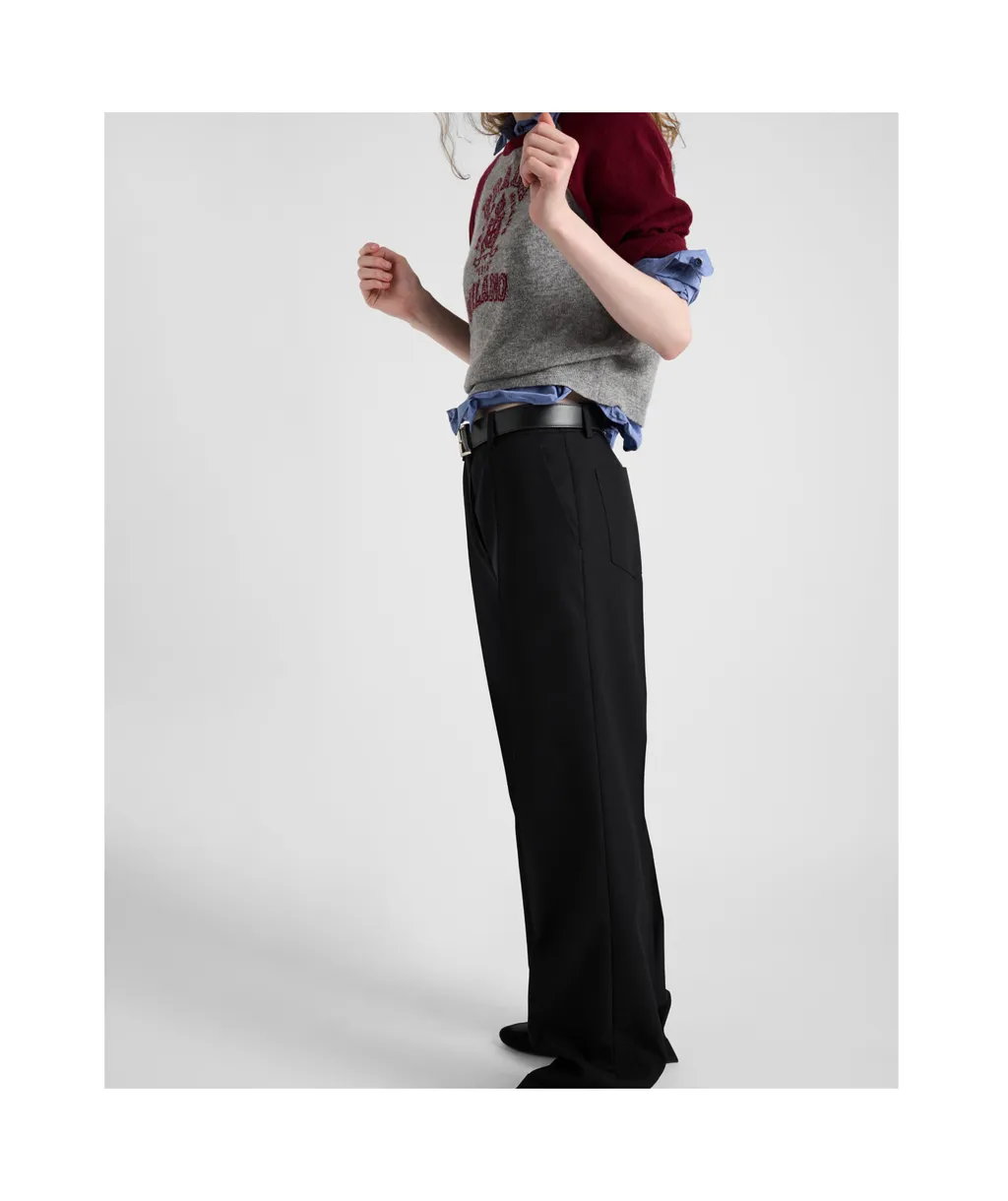 Turn-Up Hem Trousers