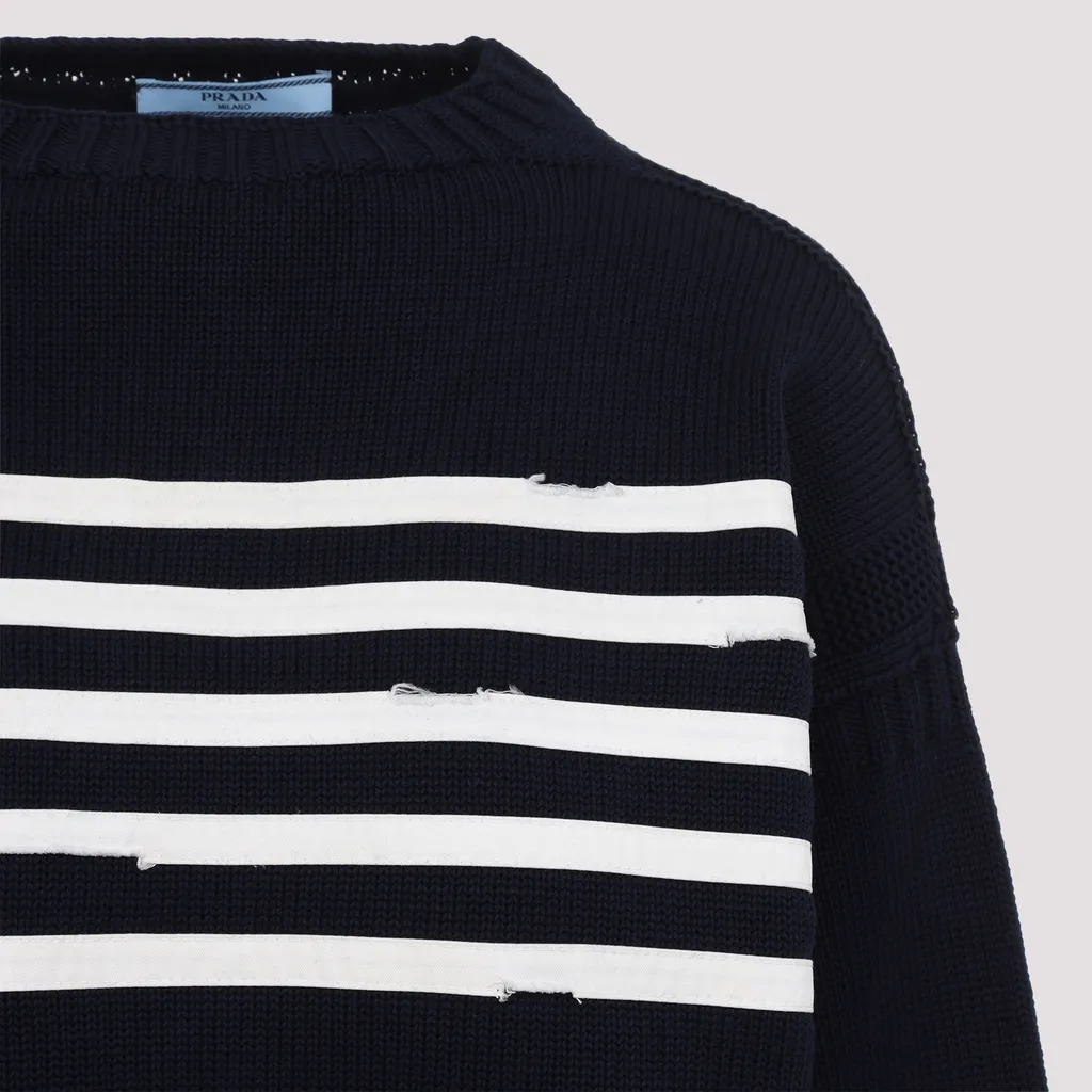 Striped Distressed Jumper