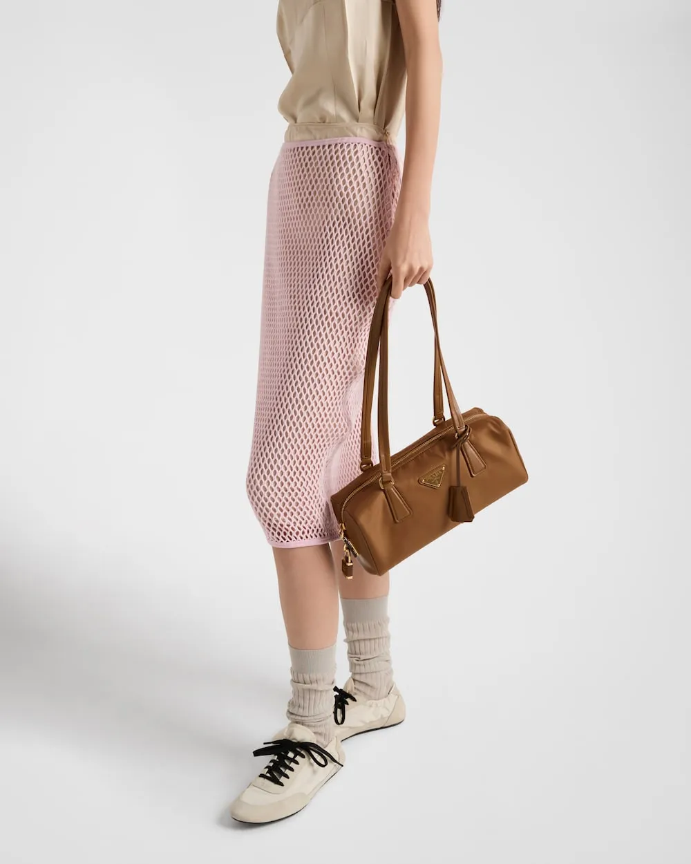 Logo Plaque Midi Skirt