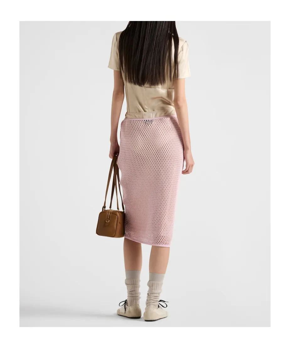 Logo Plaque Midi Skirt