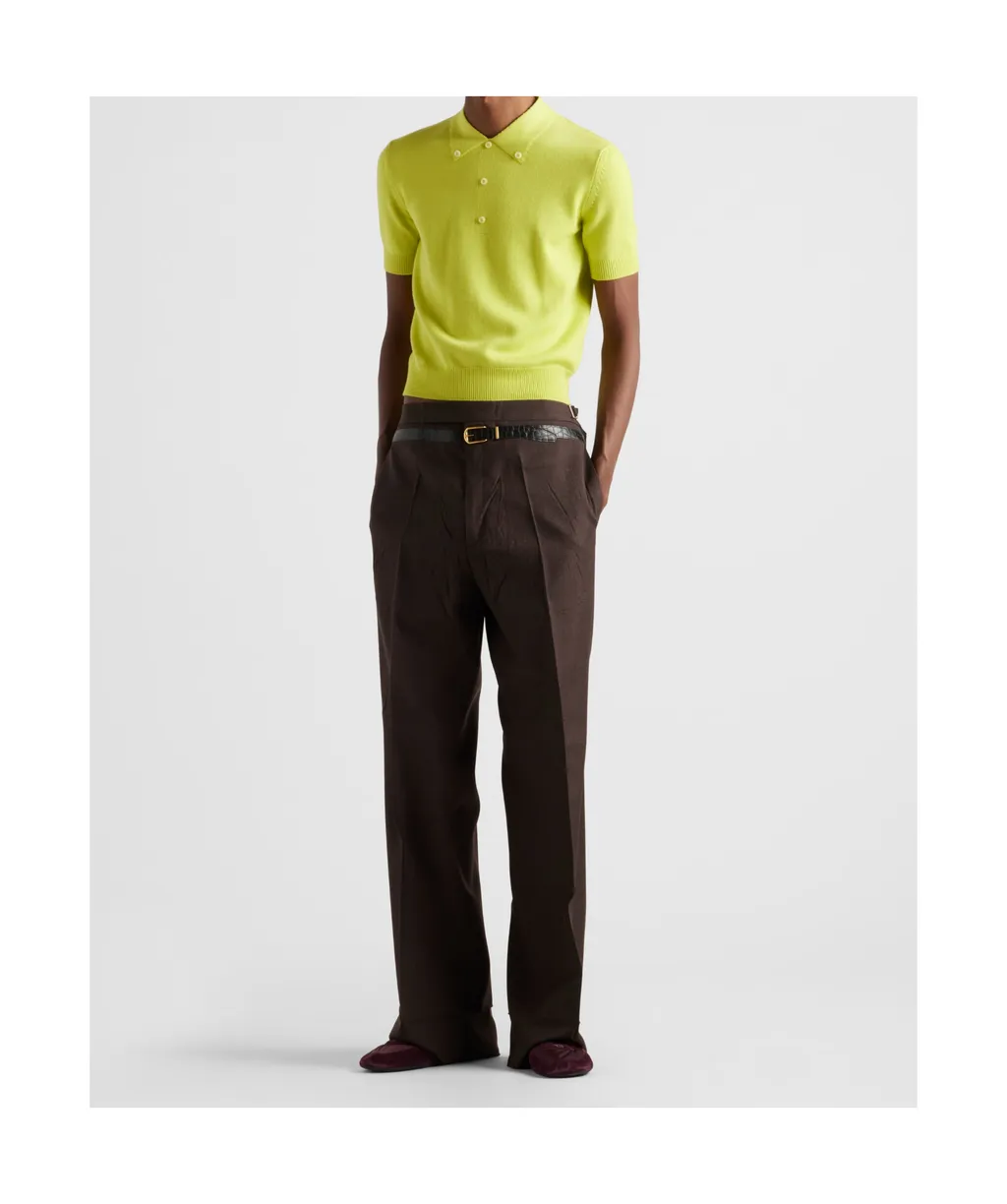 Belted Wide-Leg Trousers