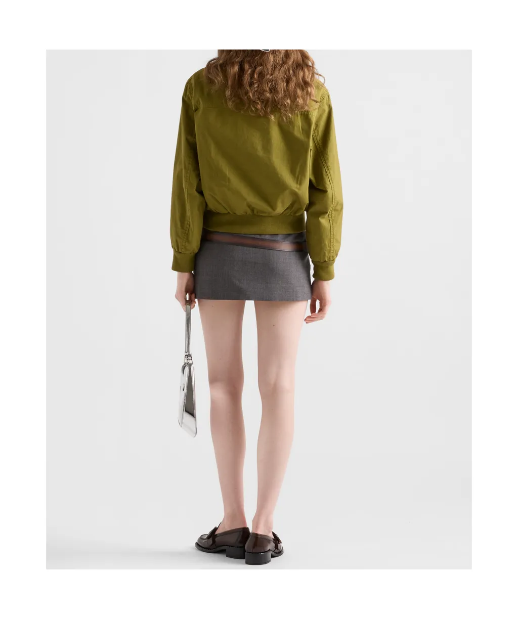 Half-Zip Poplin Jacket