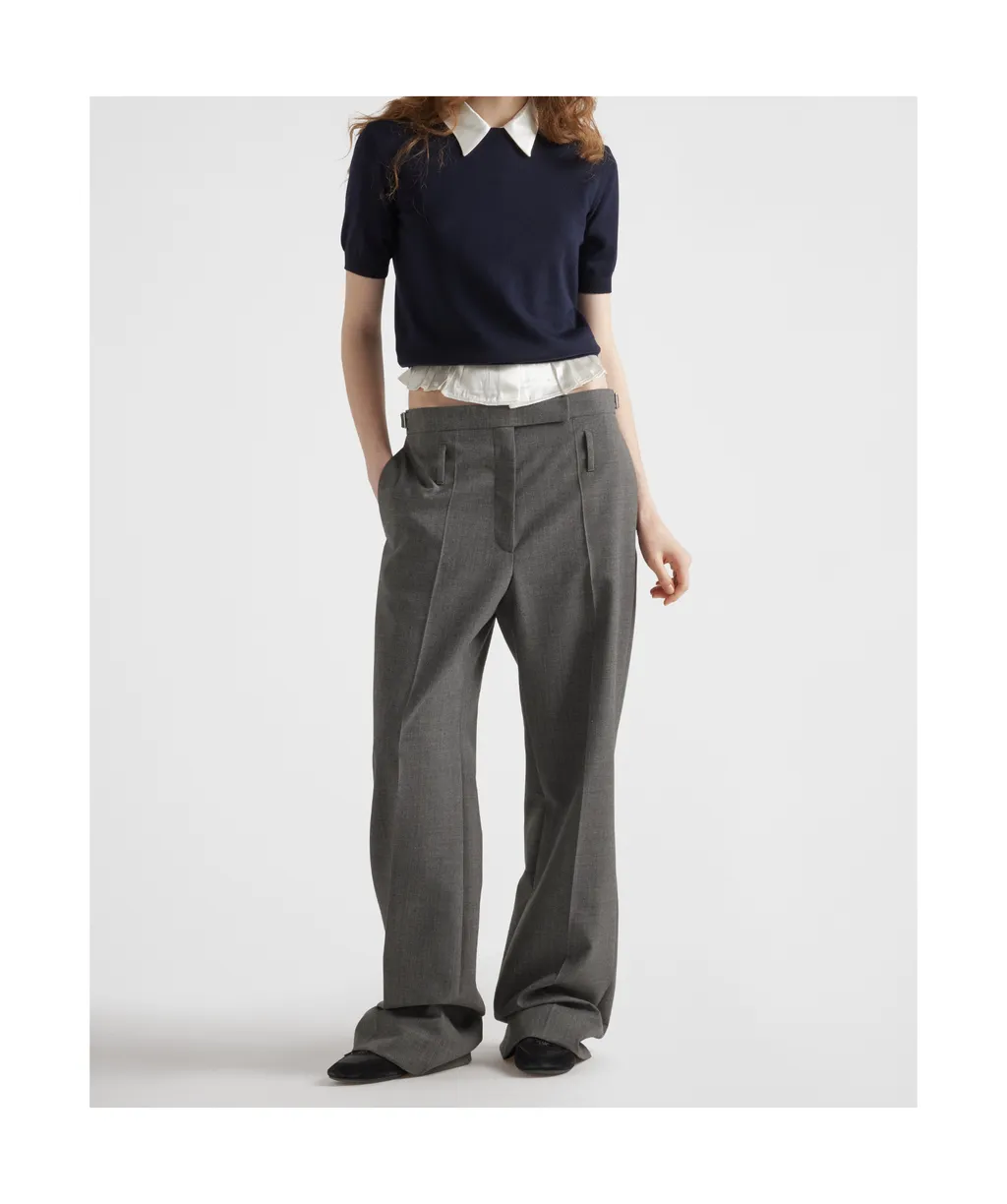 Crewneck Short-Sleeved Sweater