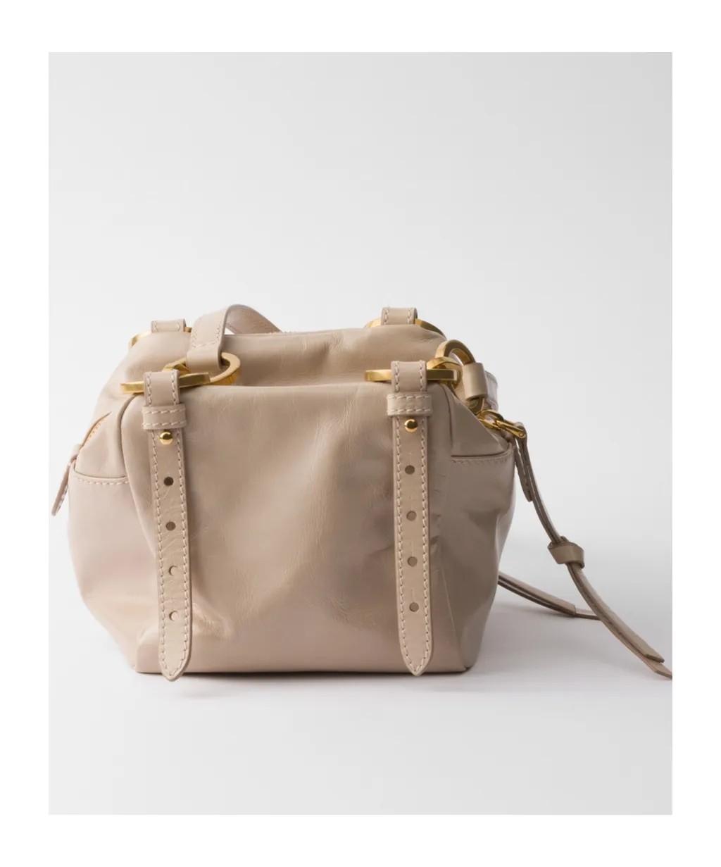 Dangle Leather Top-Handle Mini-Bag