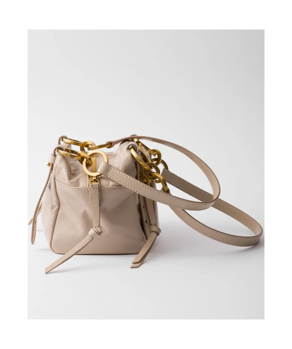 Dangle Leather Top-Handle Mini-Bag
