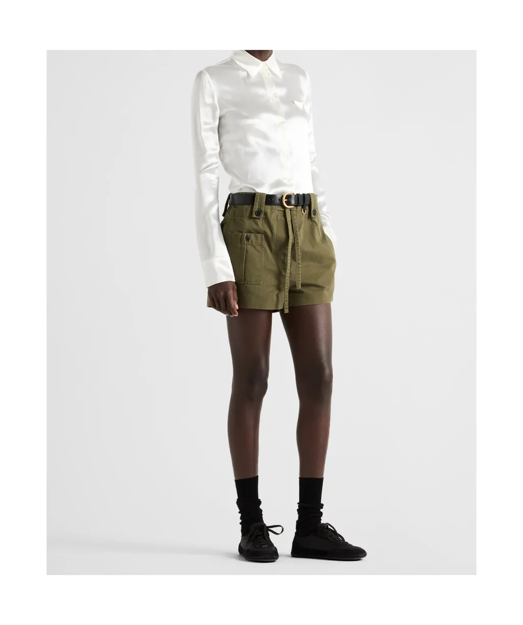 Washed Chevron Shorts