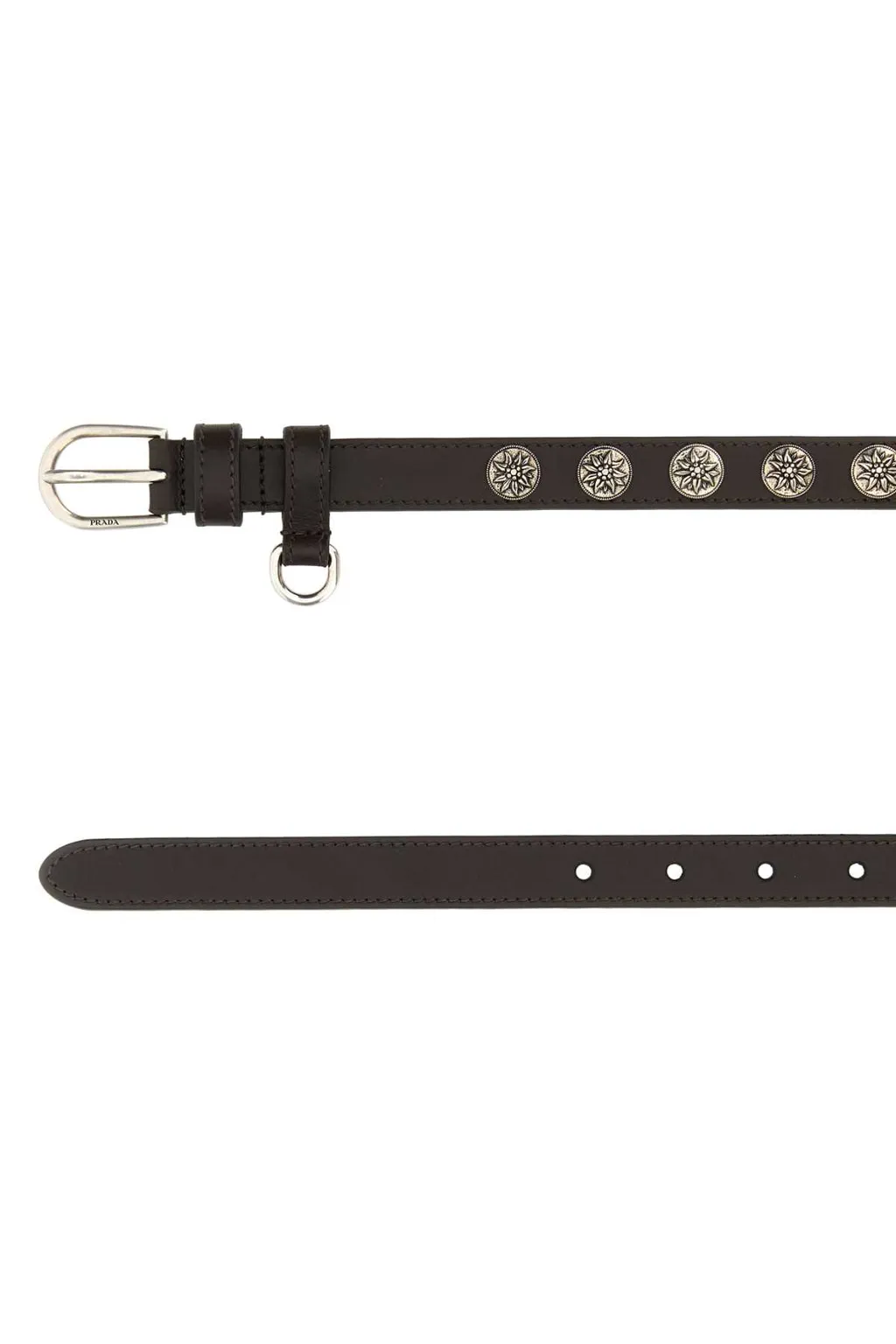 Stud-Embellished Buckle Belt