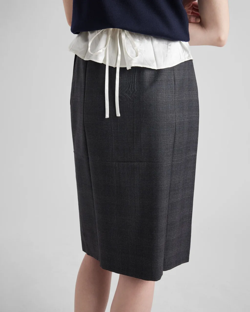 High-Waist Straight Hem Skirt