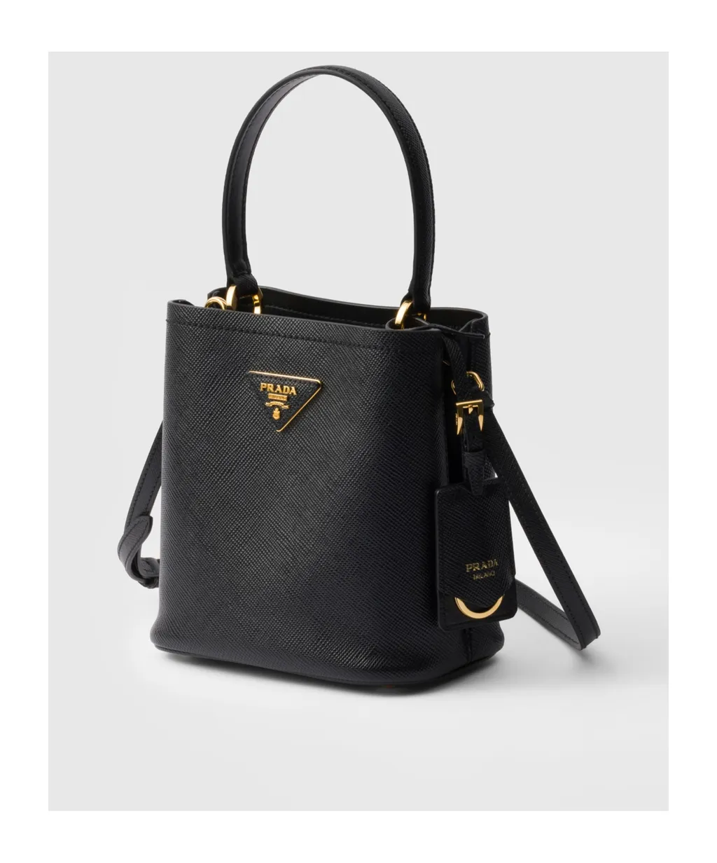 Triangle-Logo Bucket Bag