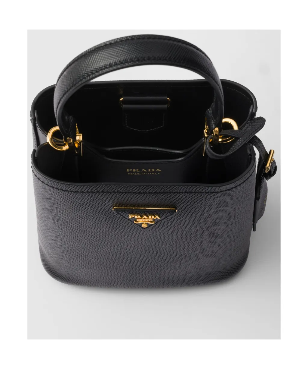 Triangle-Logo Bucket Bag