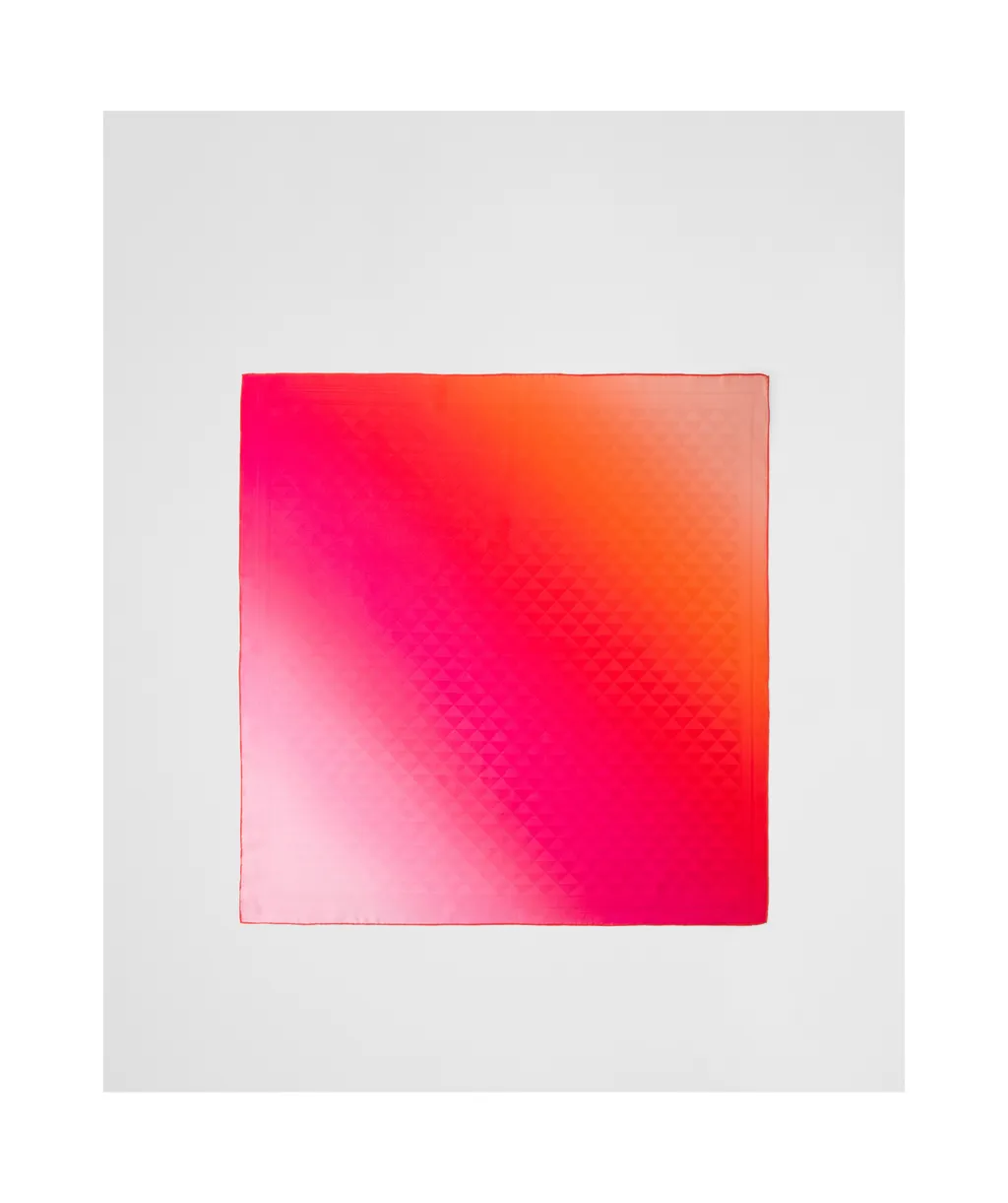 Gradient Printed Finished Edge Scarf