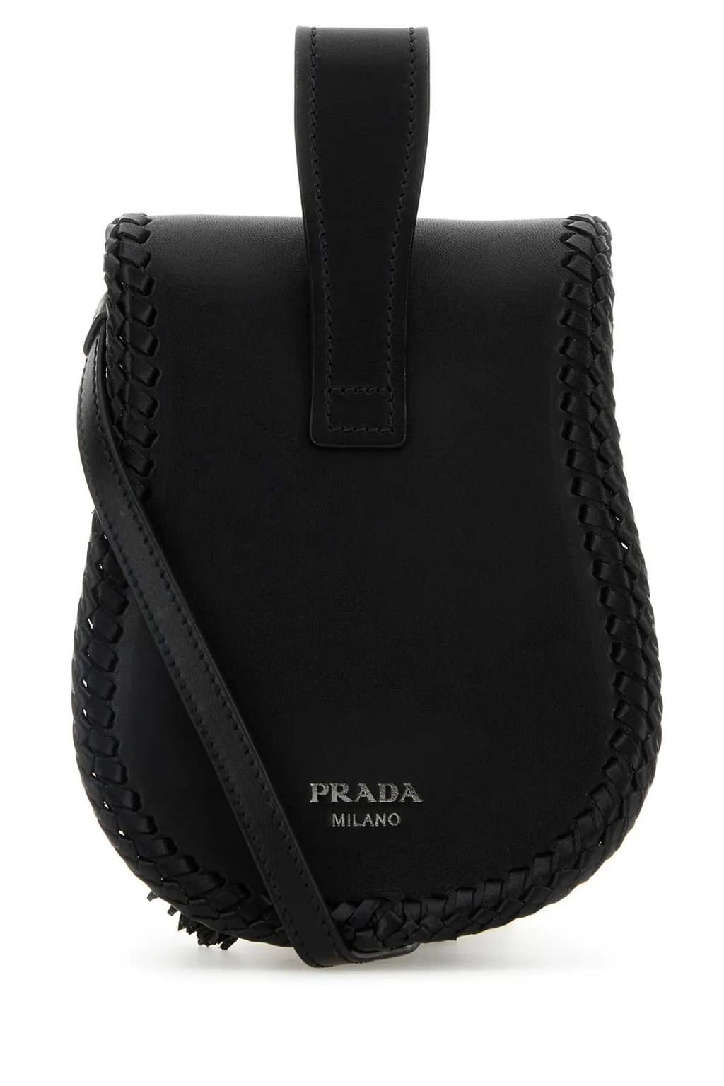 Tassel-Detailed Fold-Over Crossbody Bag