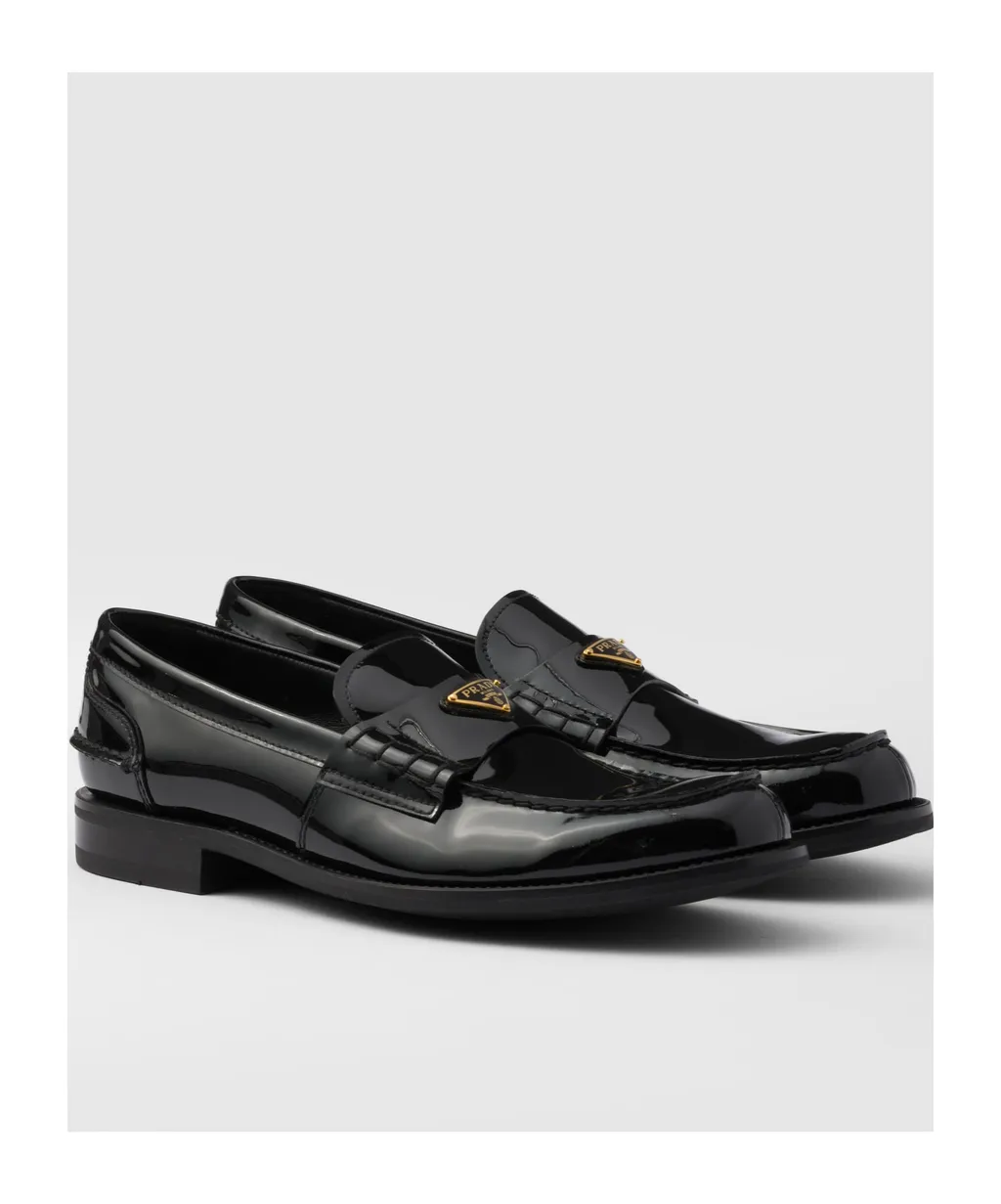 Brushed Leather Loafers