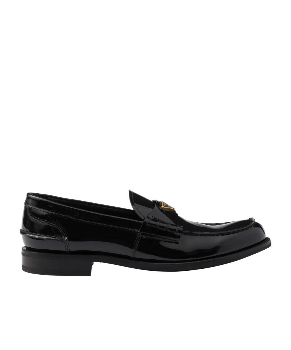 Brushed Leather Loafers