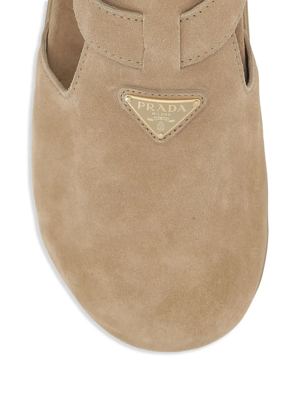 Triangle-Logo Buckle-Fastened Sandals