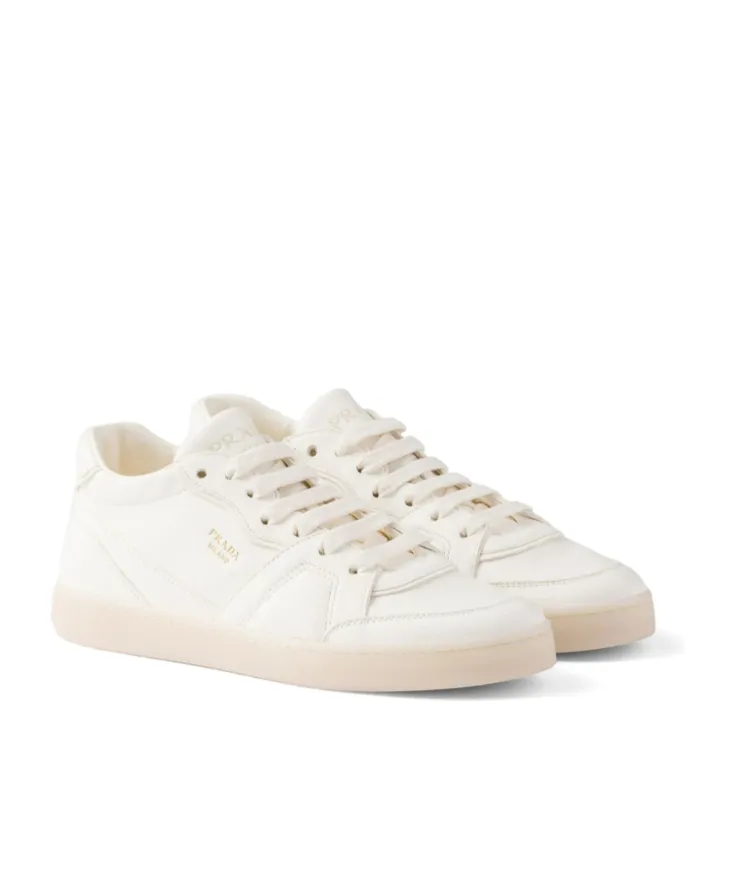 Logo-Stamp Lace-Up Sneakers