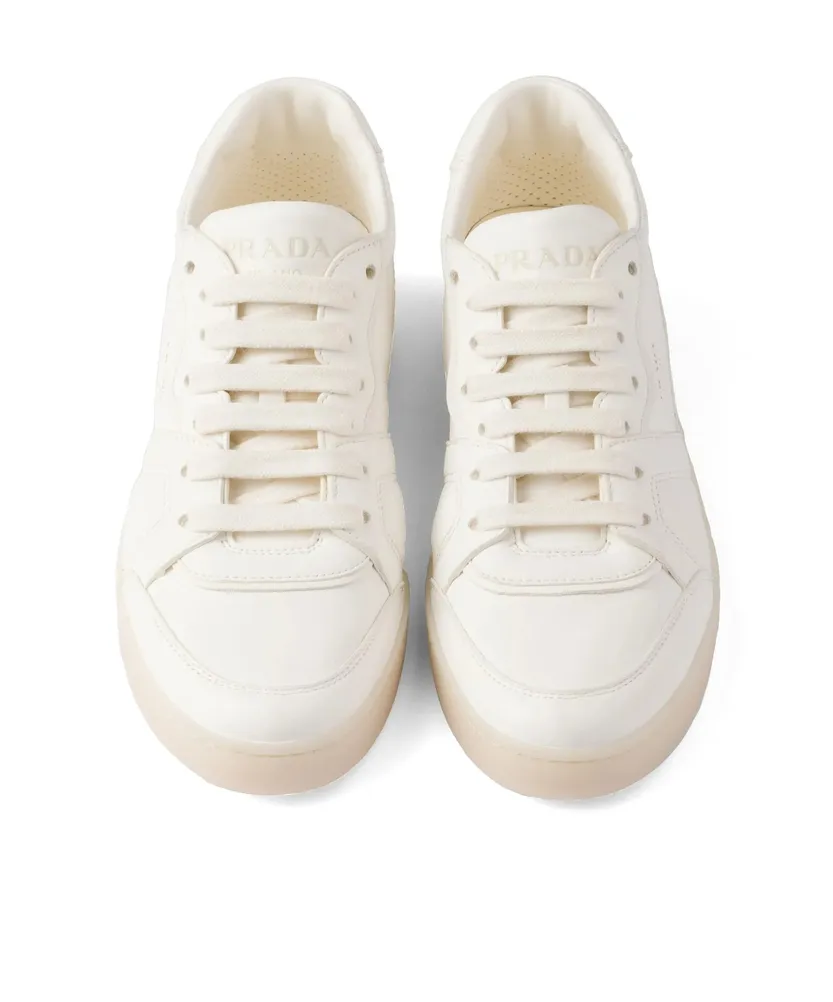 Logo-Stamp Lace-Up Sneakers