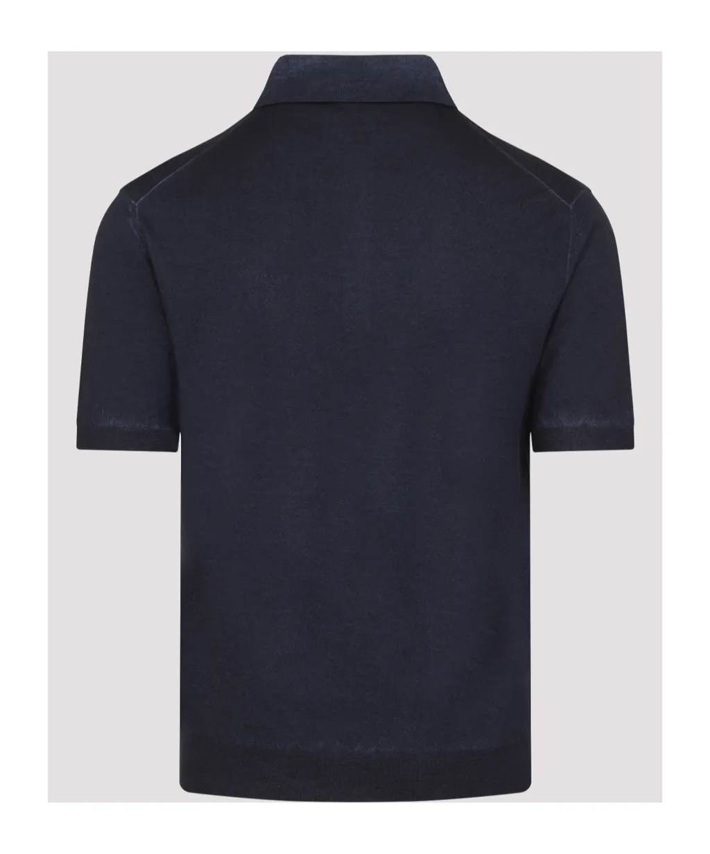 Logo-Embroidered Knitted Polo Shirt