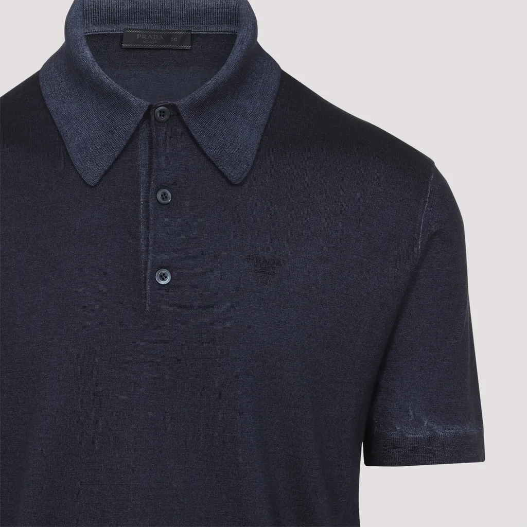 Logo-Embroidered Knitted Polo Shirt