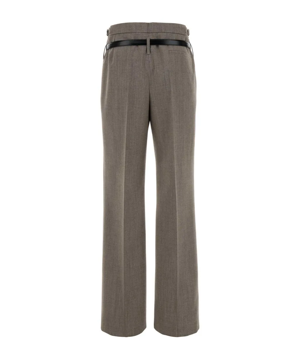 Belted Blend Trousers