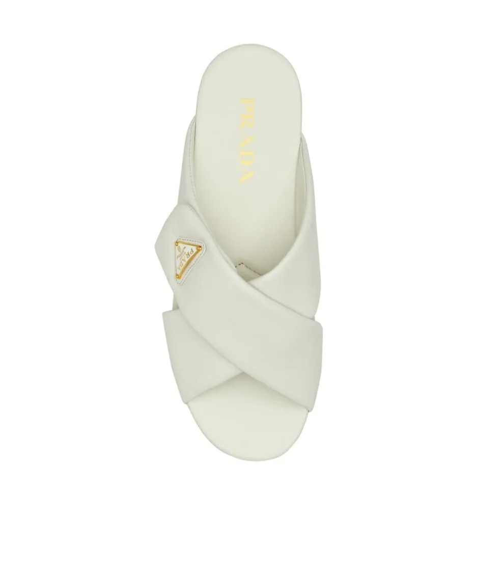 Logo Plaque Crossover Strap Detailed Slides