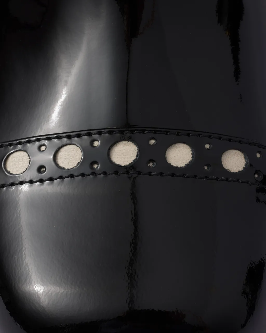 Square-Toe Patent-Finish Boots