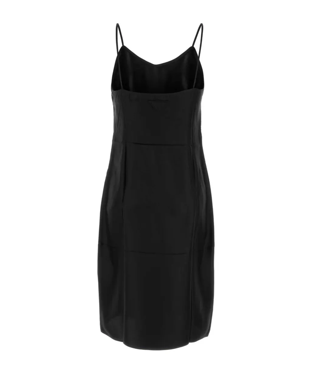 V-Neck Sleeveless Midi Dress