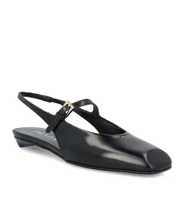 Leather Slingback Ballet Flats