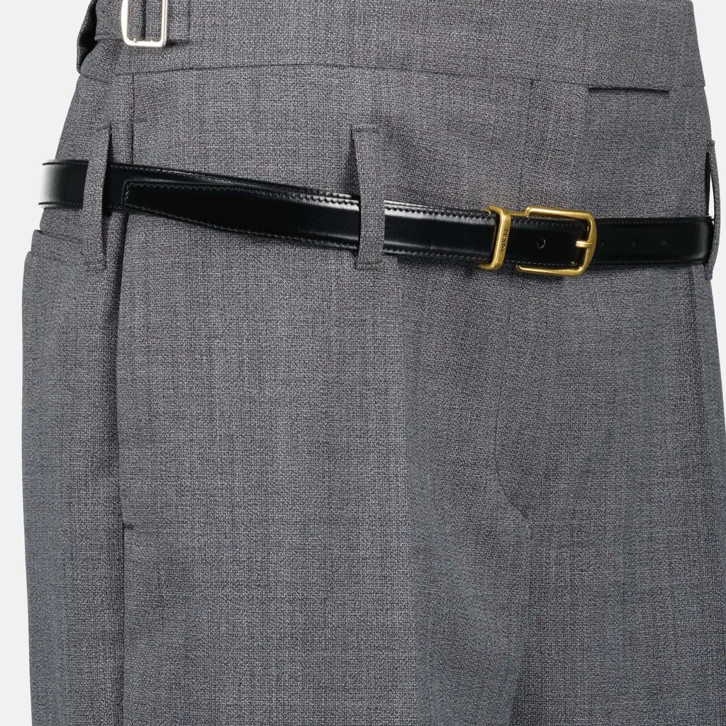Belted Blend Trousers