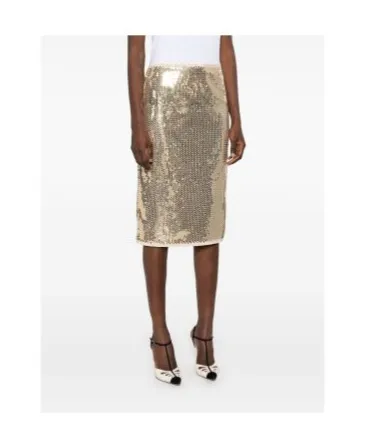 Sequinned Midi Skirt