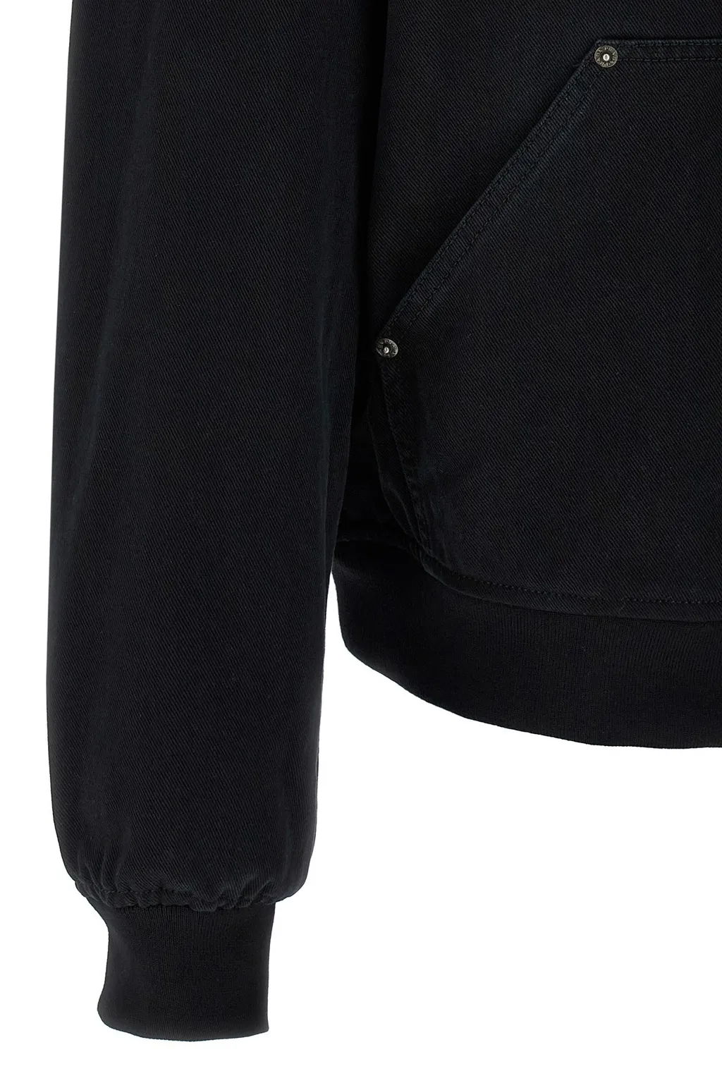 Logo Plaque Zipped Hooded Jacket