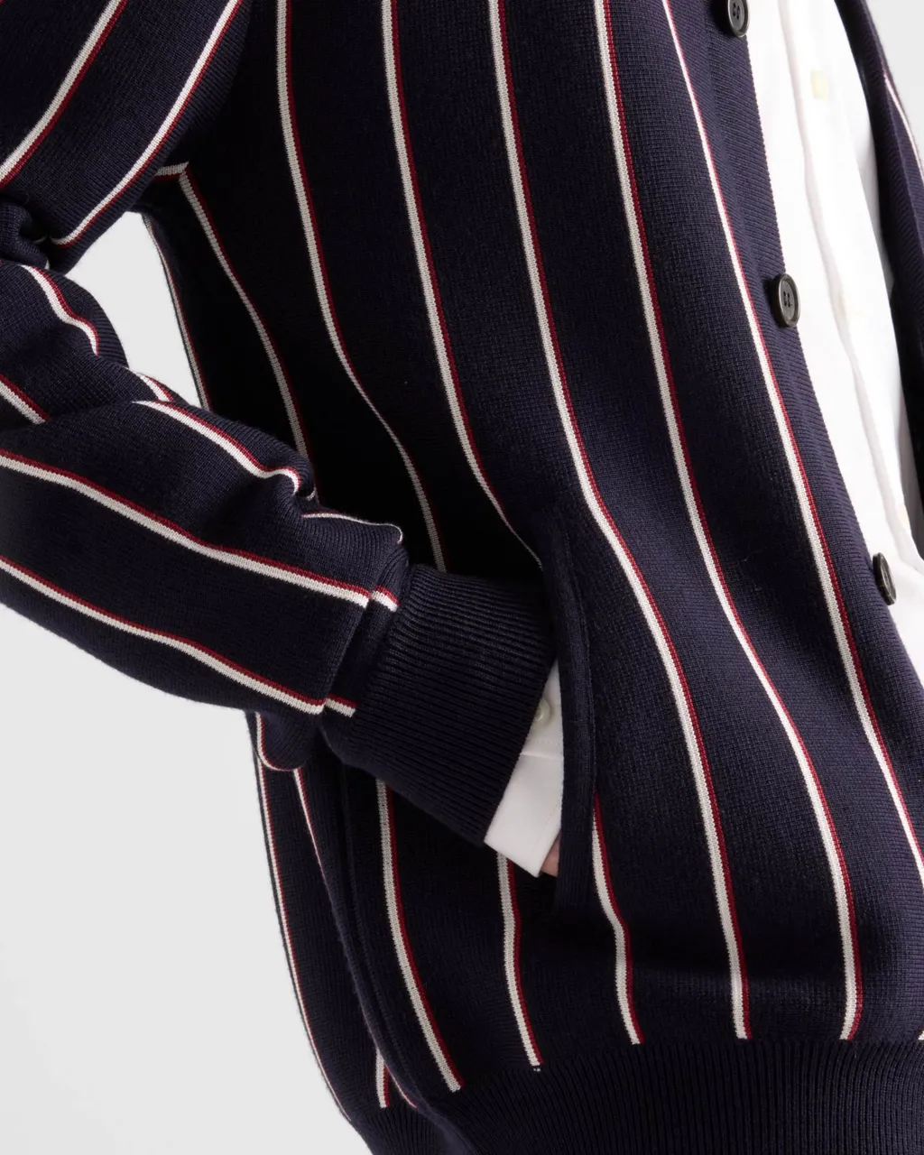 Striped Wool Cardigan